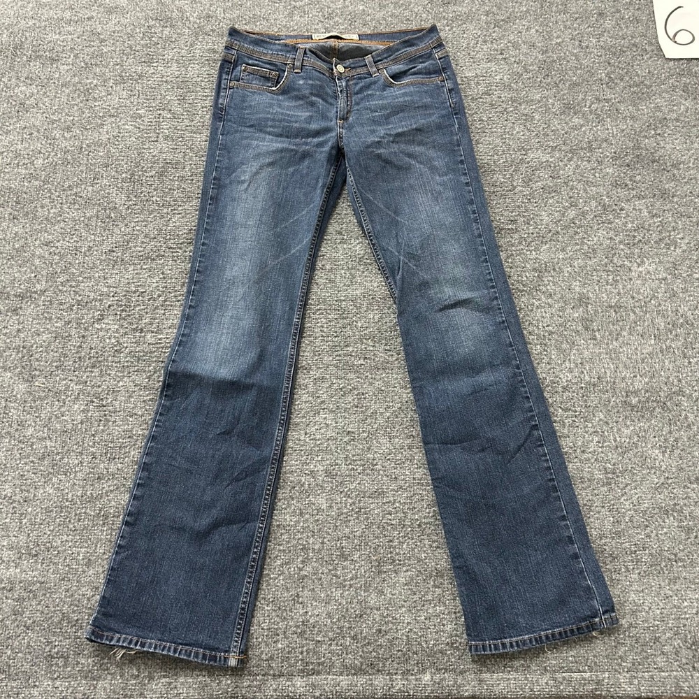 Express Jeans Womens Size 7/8 R Dark Wash Bootcut Precision Fit Low Rise Stretch
